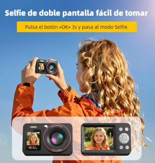 Cámara Digital 4K 64MP Zoom 18X