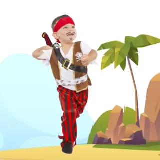 Disfraz Pirata Infantil Morgan Imaginarium (Nuevo)