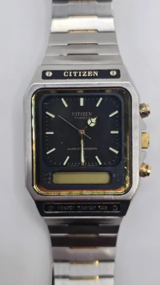 Citizen Ana-Digi WR100 Cronografo con allarme