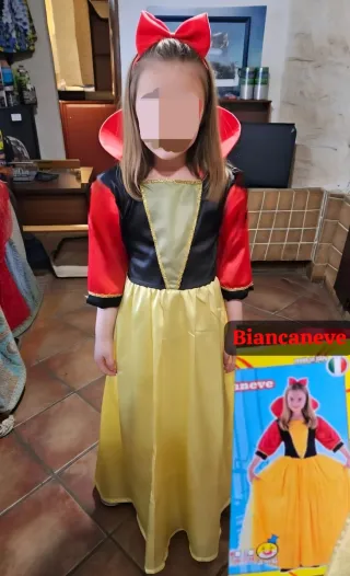 Costume carnevale Biancaneve Bambina