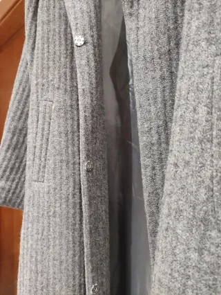 Cappotto donna pura lana vergine grigio