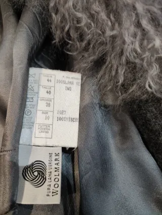 Cappotto donna pura lana vergine grigio