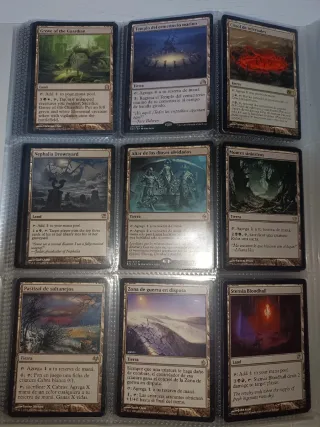 36 cartas de artefactos y tierras Magic