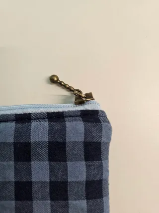 Funda Kindle Cuadros Vichy Azul Marino