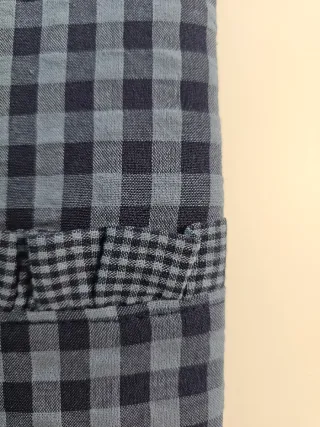 Funda Kindle Cuadros Vichy Azul Marino