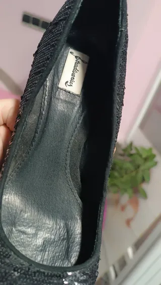 Vestido fiesta encaje negro.se regalan zapatos