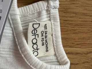 Vestido bebé blanco y rosa flores 24 meses