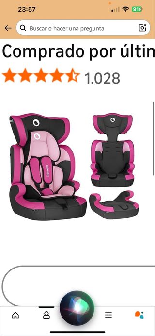 Silla de coche grupo 0-1-2-3 giratoria