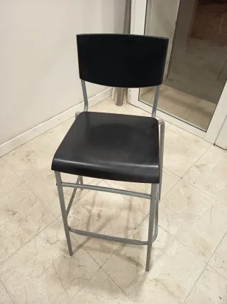 Taburetes Altos Ikea Negros (5 uds)