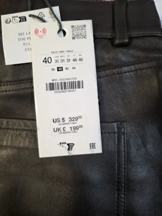 Pantalon piel Ludovic Sant Sernin Zara