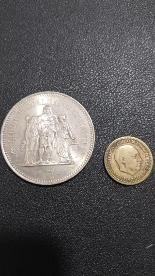 50 Francos Plata 1976