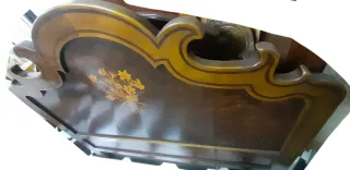 Cabezal 160cm matrimonio madera, marqueteria