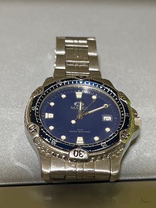 Reloj Marea Unisex Azul y Plateado