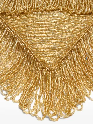 Bolso de fiesta Parfois con abalorios dorado