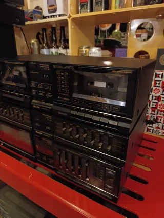 Módulo amplificador, pletina cassette, ecualizador