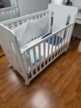 Cuna infantil 60x120, colchón de regalo