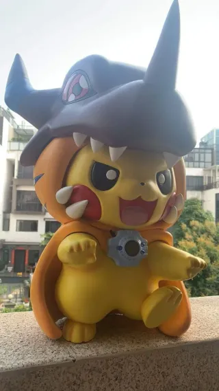 Pikachu Greymon Digimon Figura hecha a mano