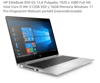 HP EliteBook 850 G5 i5 16GB RAM 512GB SSD