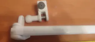 Brazos para toldo metálicos blancos