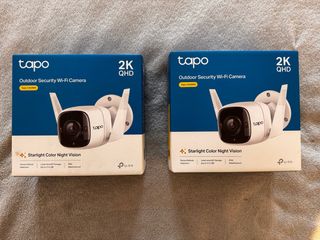 2 Cámaras Tapo C320WS 2K QHD Wi-Fi Exteriores