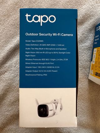2 Cámaras Tapo C320WS 2K QHD Wi-Fi Exteriores