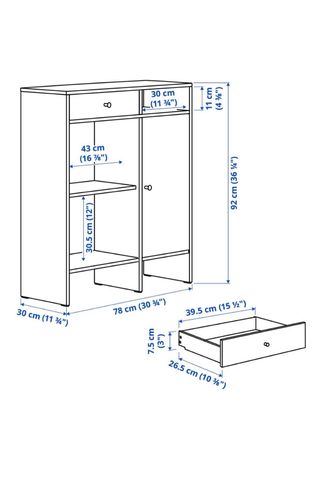 Mueble de Almacenamiento IKEA BAGGEBO Blanco