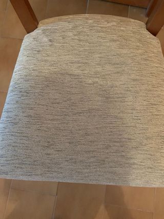 Conjunto 4 sillas madera maciza castaño