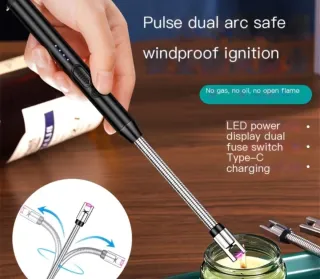 Encendedor Eléctrico USB Flexible Rosa