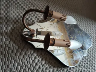 Lampara Aplique Veneciano Art Decó Años 40