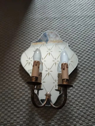Lampara Aplique Veneciano Art Decó Años 40