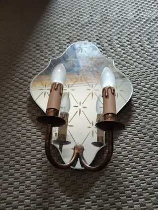 Lampara Aplique Veneciano Art Decó Años 40