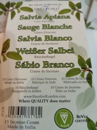 Coni di incenso Stamford White Sage