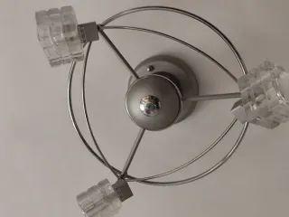 Lámpara de techo moderna cristal y metal