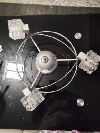 Lámpara de techo moderna cristal y metal