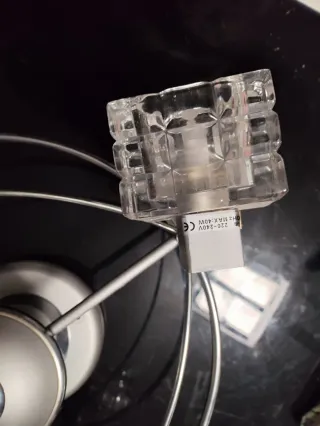 Lámpara de techo moderna cristal y metal