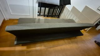 Sofá-cama Terciopelado gris estilo Versalles