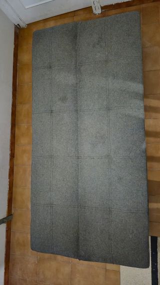 Sofá-cama Terciopelado gris estilo Versalles