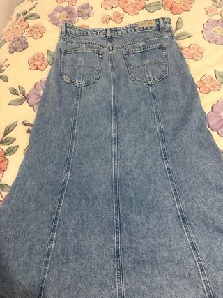 Falda larga vaquera