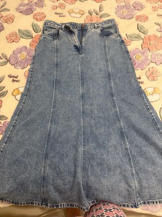 Falda larga vaquera