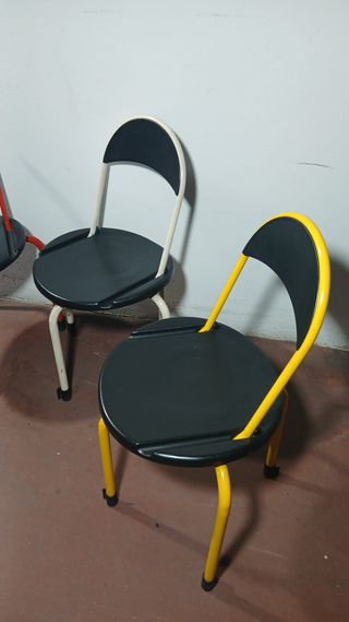 Sillas plegables de colores