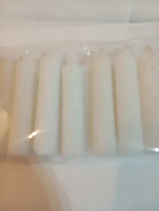 20 Candele Bianche 10cm