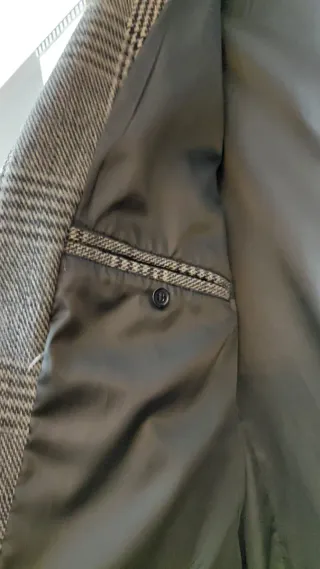 Abrigo de vestir cuadros