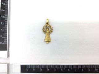 colgante oro 18k con piedra
