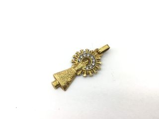 colgante oro 18k con piedra