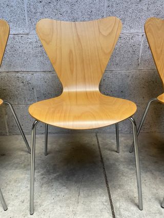 SET 4 SEDIE VINTAGE LEGNO CURVATO FAGGIO STILE