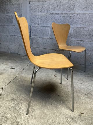 SET 4 SEDIE VINTAGE LEGNO CURVATO FAGGIO STILE