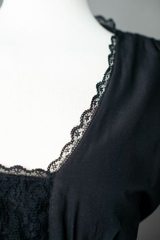 Vestido Negro Corto Springfield Talla M