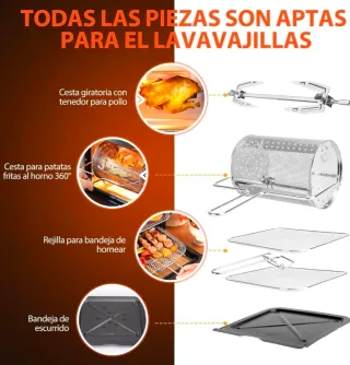 Freidora Aire Aigostar 12L Multifunción