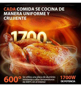 Freidora Aire Aigostar 12L Multifunción