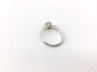 anillo oro 18k con piedra con circonita